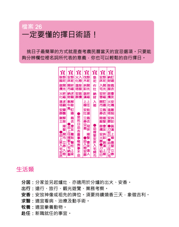 《挑日子！結婚、搬家、開市、生小孩你應該懂的農民曆常識》好命、好運、好風水，一本搞懂，一生受用！｜电子书 PDF & EPUB