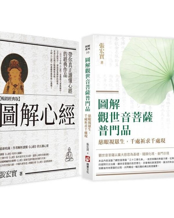 【圖解觀音法門套書】（二冊）：《圖解心經》、《圖解觀世音菩薩普門品》｜張宏實｜EPUB PDF 電子書